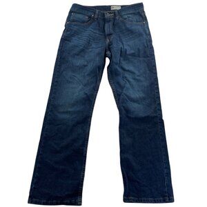 Wrangler Men's Jeans 31x30 Blue Dark Denim Straight Leg Cotton Stretch Classic